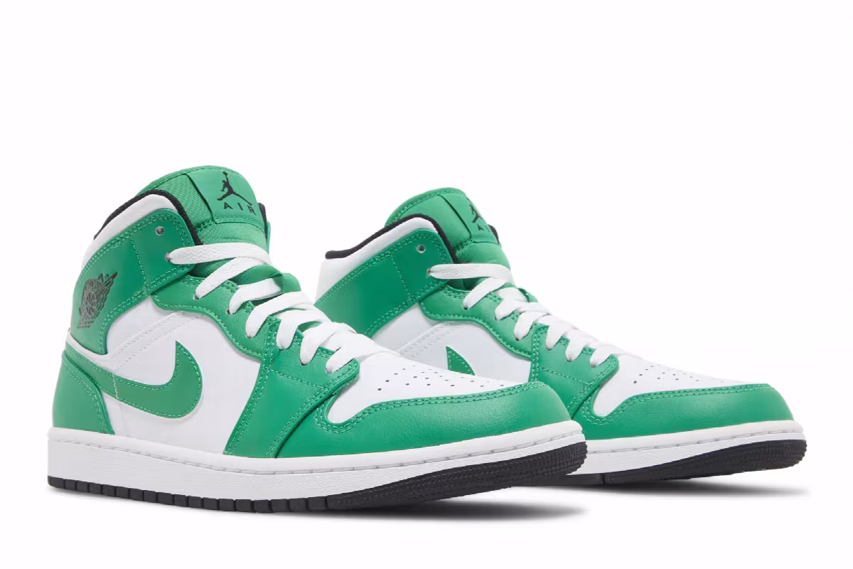 Air Jordan 1 Mid Lucky Green, view 9