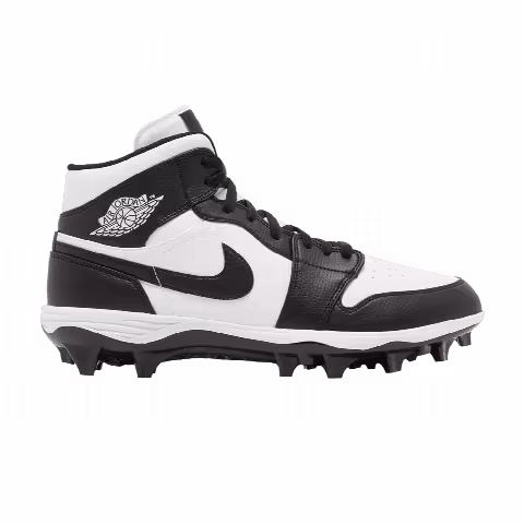 Air Jordan 1 Mid TD Cleat 'Black White' 2023