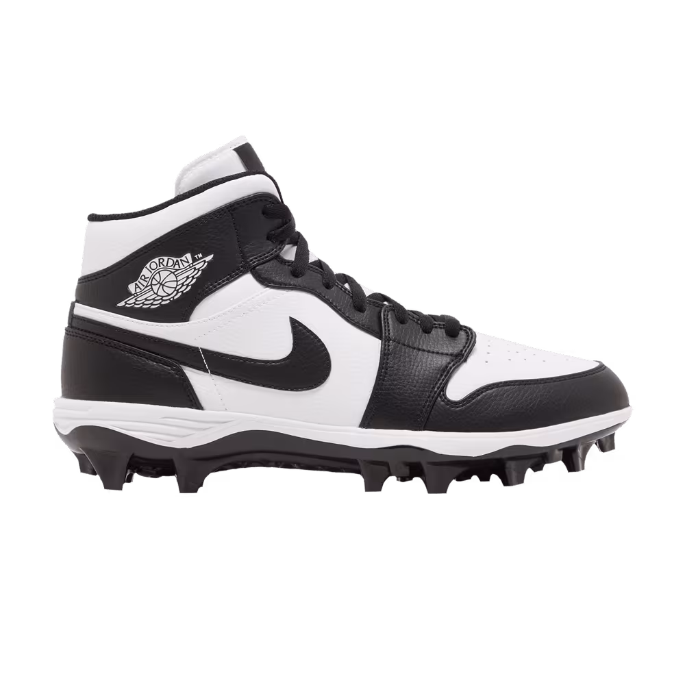 Air Jordan 1 Mid TD Cleat Black White 2023