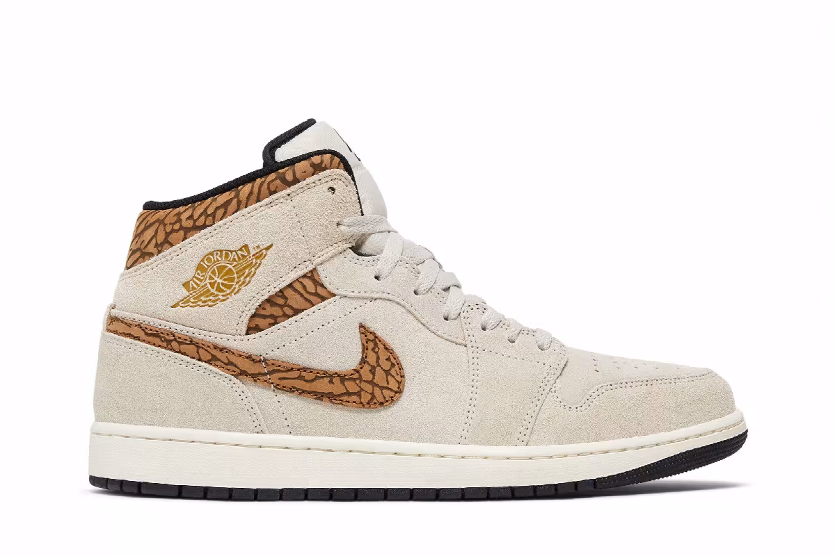 Air Jordan 1 Mid SE Brown Elephant, view 2