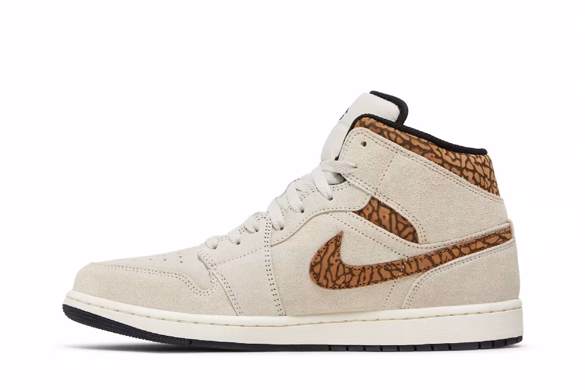 Air Jordan 1 Mid SE Brown Elephant, view 4