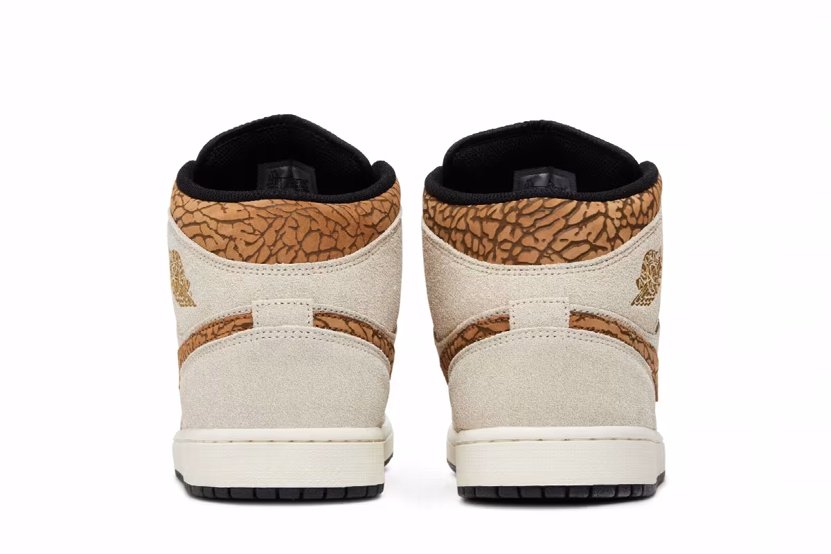 Air Jordan 1 Mid SE Brown Elephant, view 7