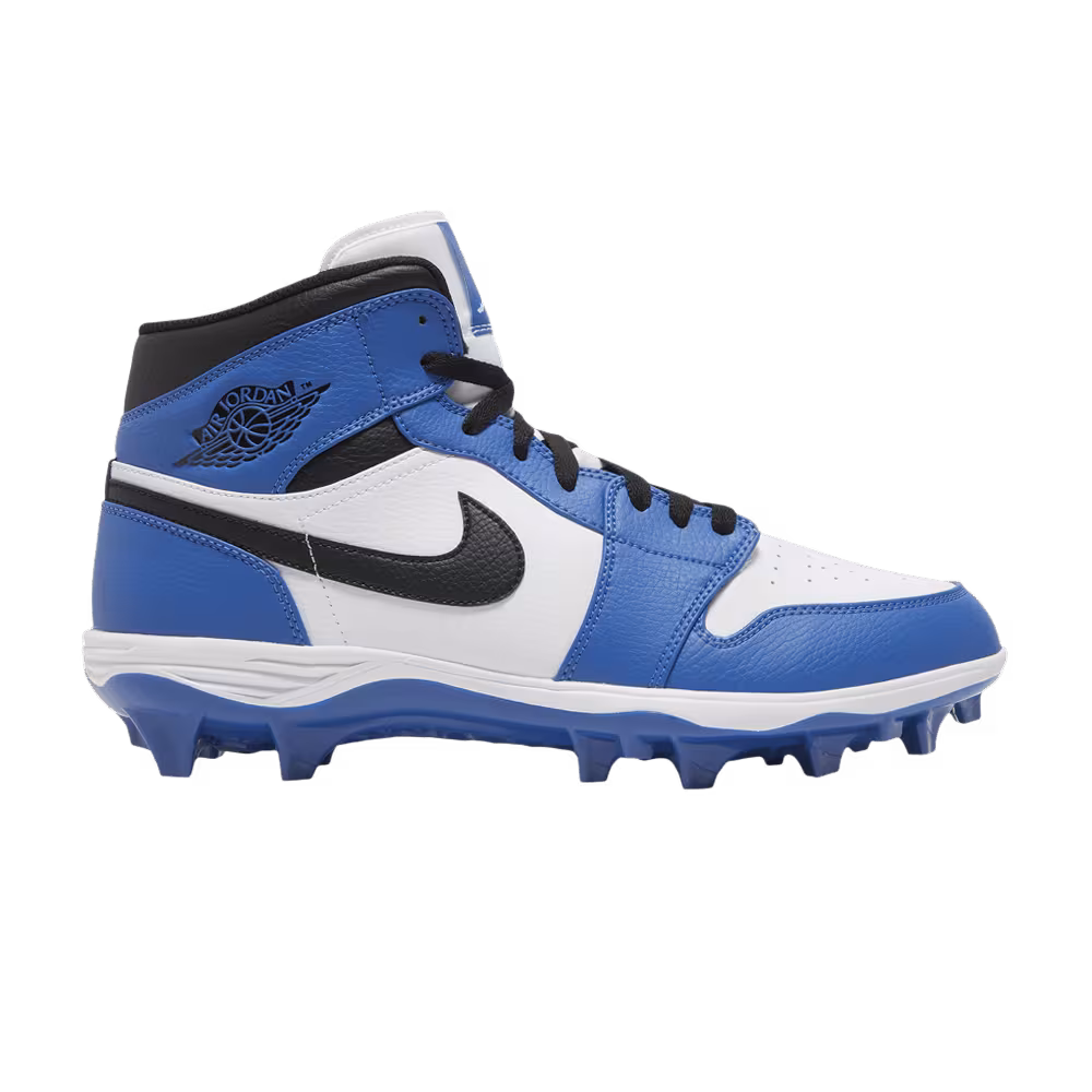 Air Jordan 1 Mid TD Cleat White Black Royal