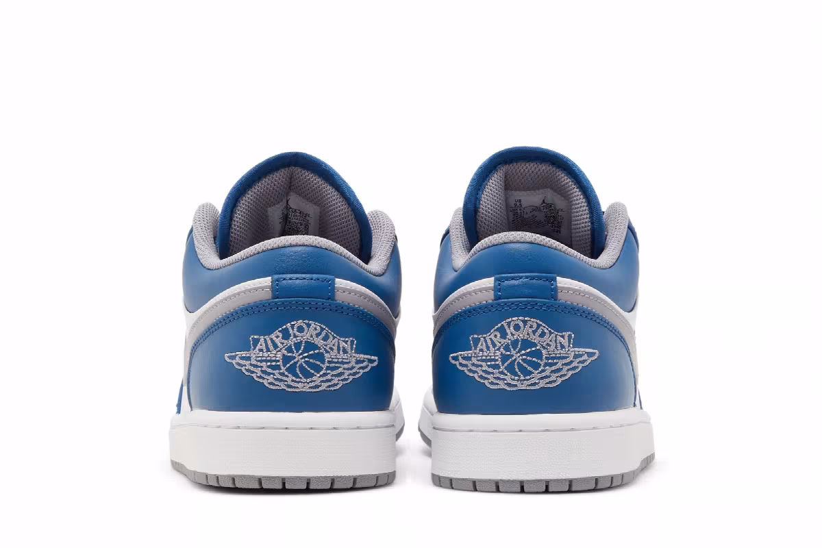 Air Jordan 1 Low True Blue Cement, view 7