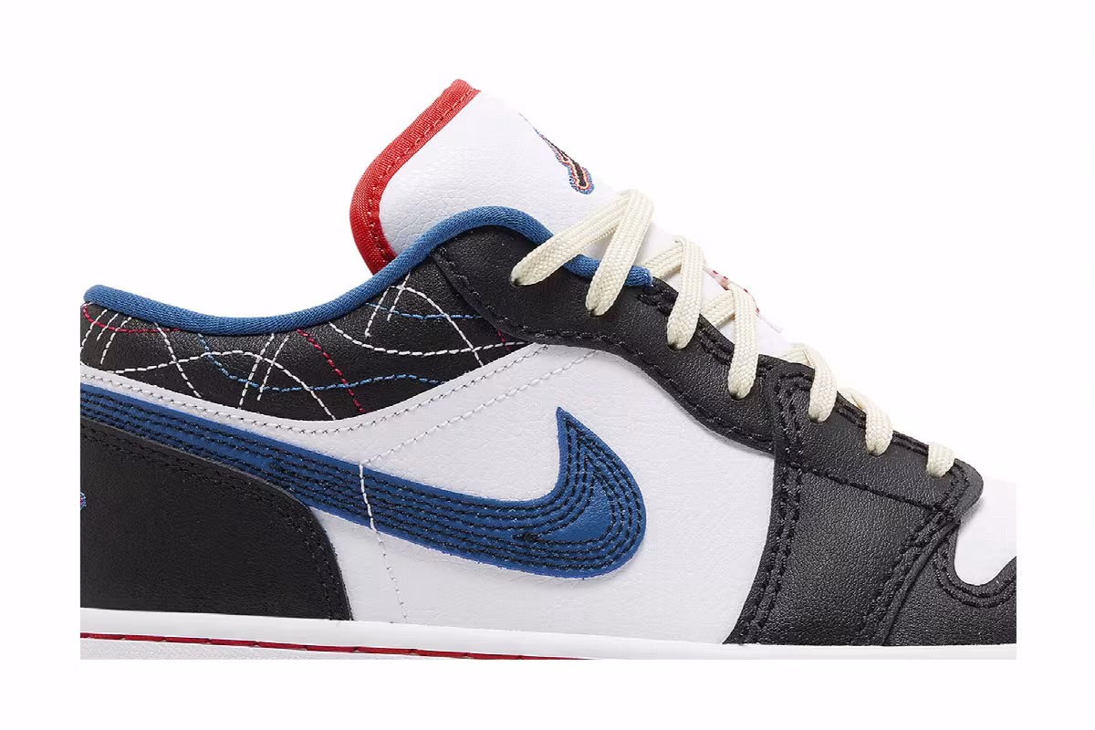 Air Jordan 1 Low SE Industrial Blue Sashiko, view 3