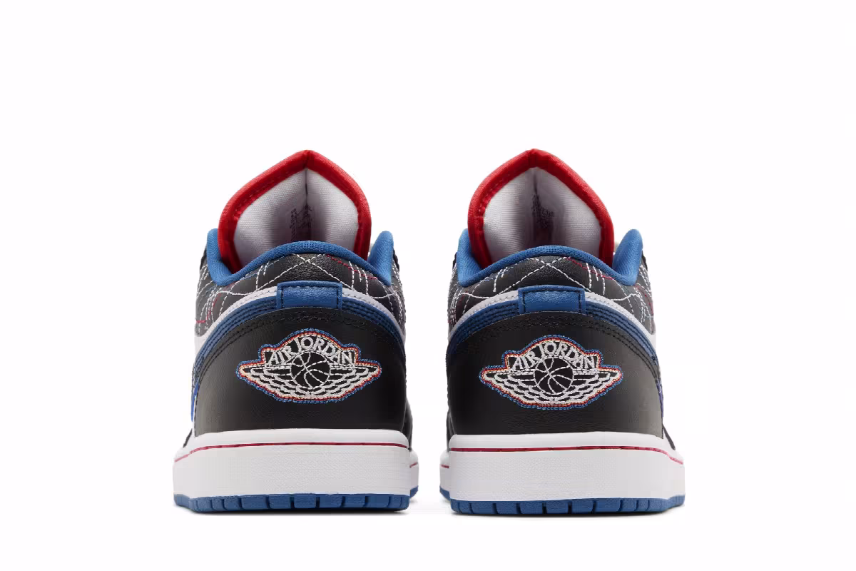 Air Jordan 1 Low SE Industrial Blue Sashiko, view 7