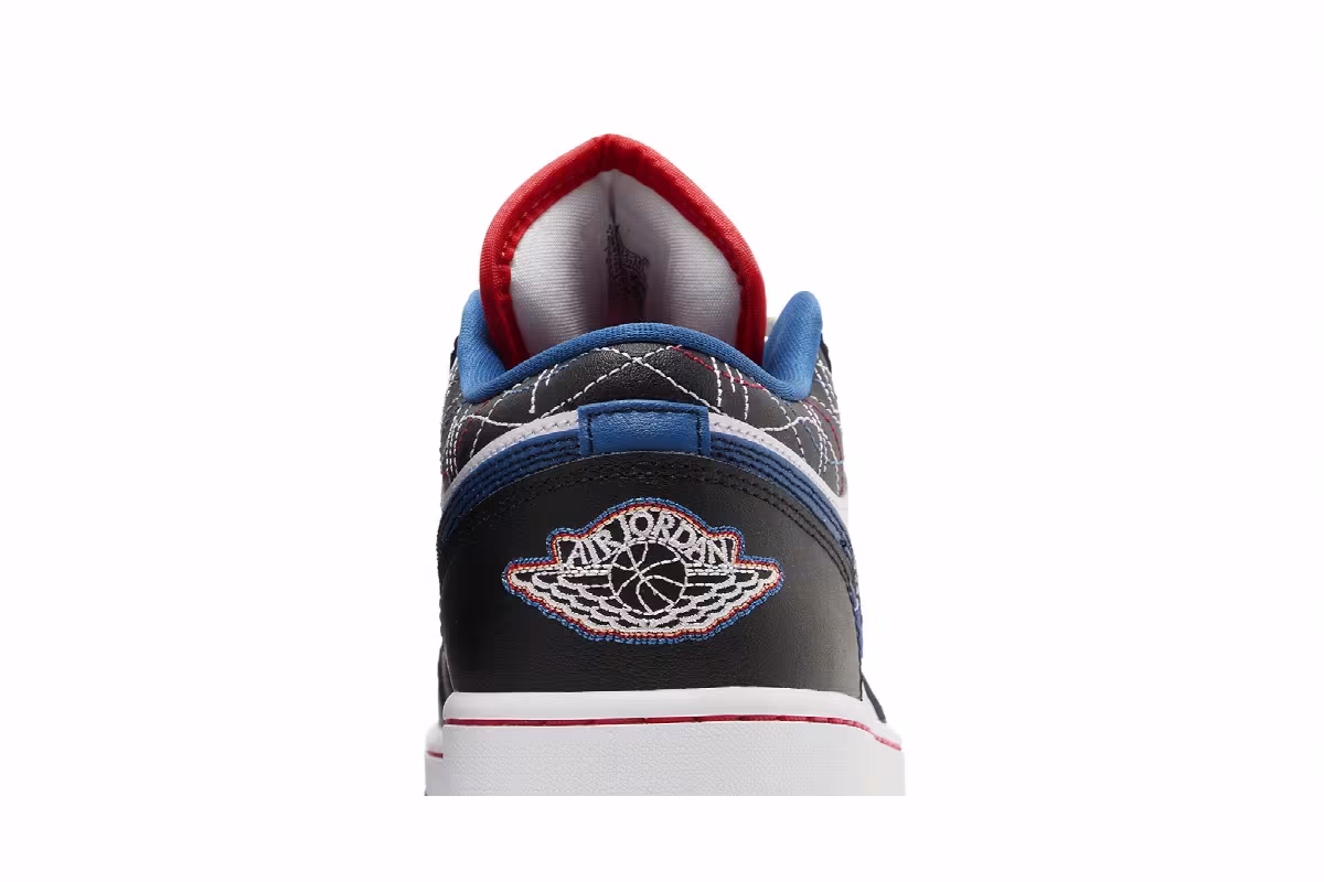 Air Jordan 1 Low SE Industrial Blue Sashiko, view 8