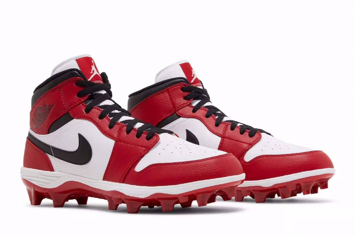 Air Jordan 1 Mid TD Cleat Chicago 2023, view 9