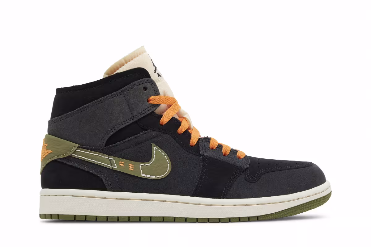 Air Jordan 1 Mid SE Craft Anthracite Light Olive, view 2
