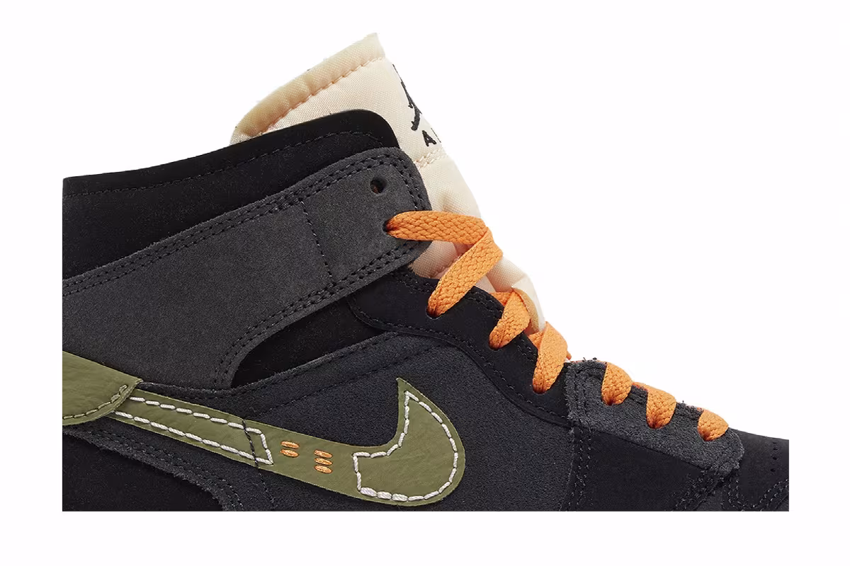 Air Jordan 1 Mid SE Craft Anthracite Light Olive, view 3