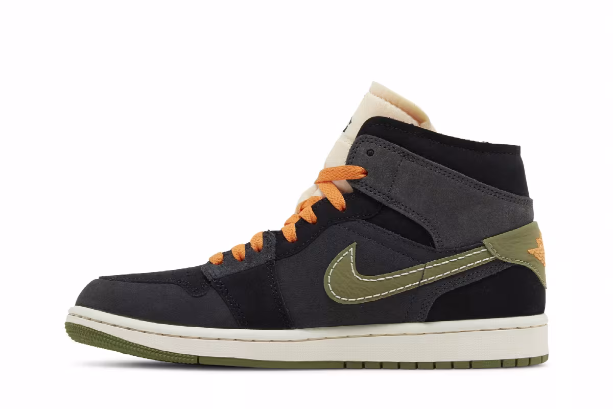 Air Jordan 1 Mid SE Craft Anthracite Light Olive, view 4