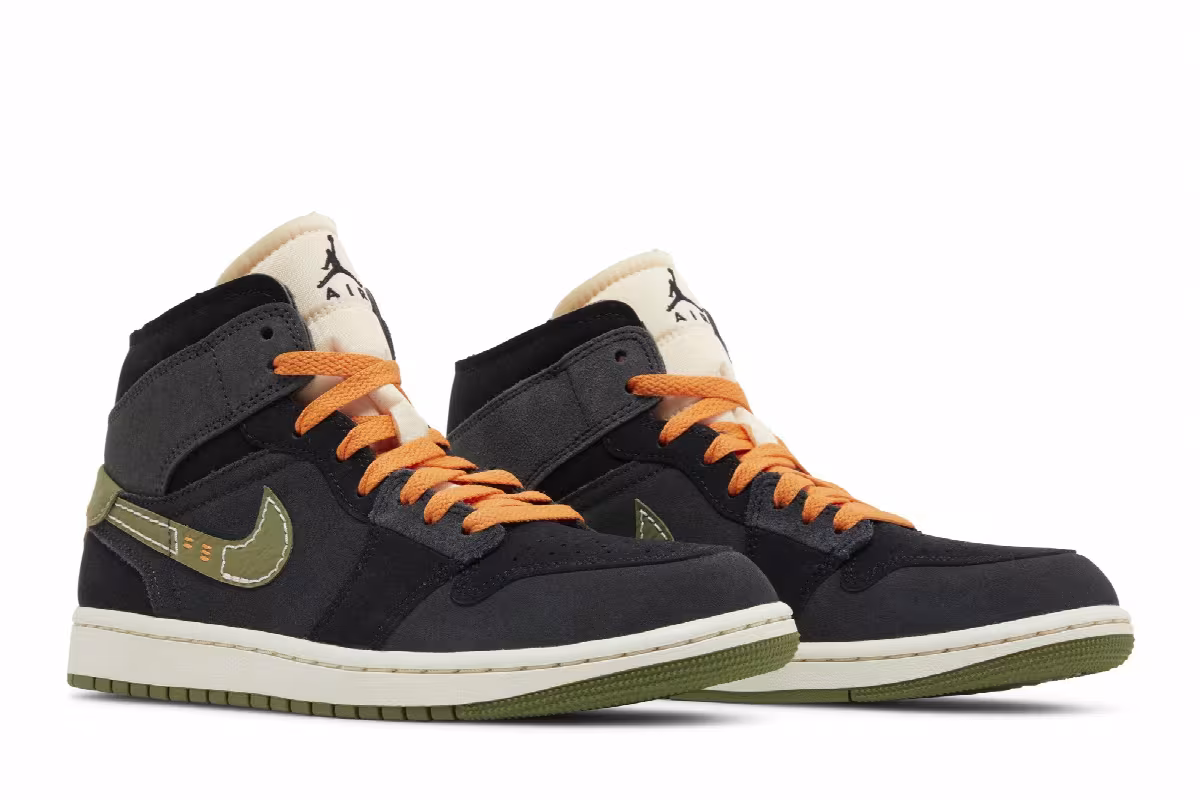Air Jordan 1 Mid SE Craft Anthracite Light Olive, view 9