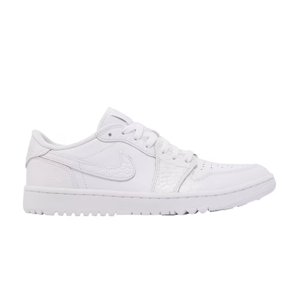 Air Jordan 1 Low Golf White Crocodile