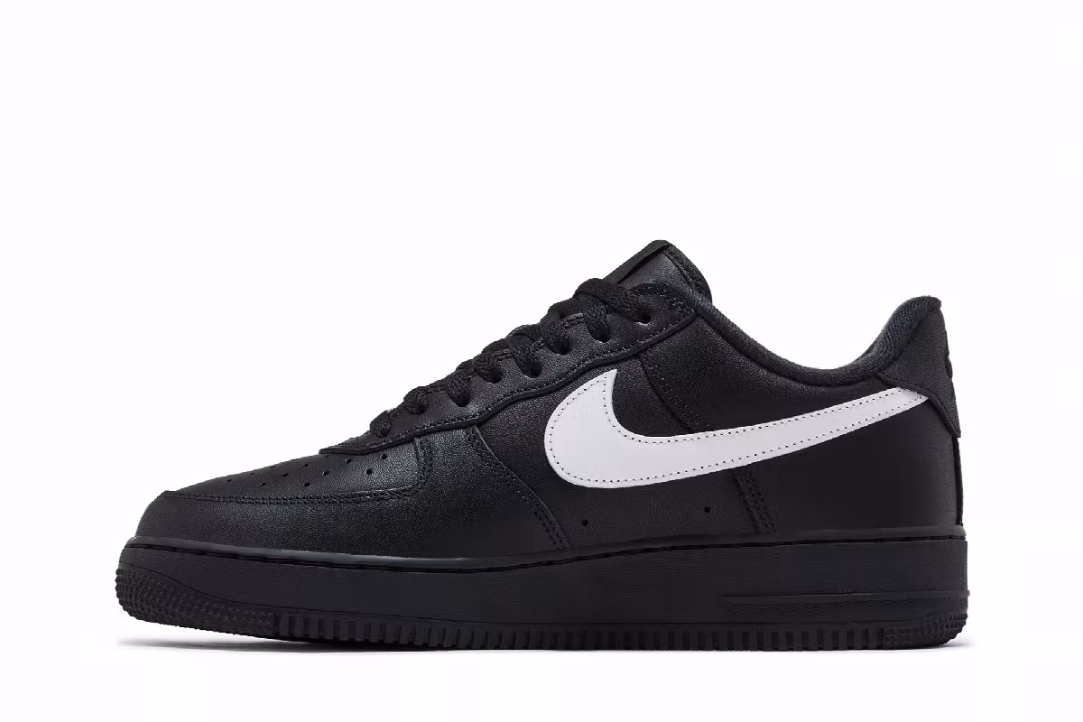 Supreme x Nike Air Force 1 Low Box Logo - Black White, view 4