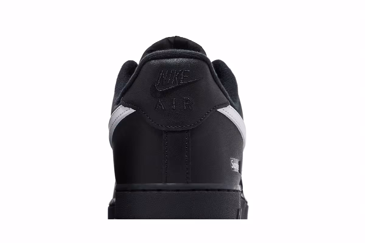 Supreme x Nike Air Force 1 Low Box Logo - Black White, view 8