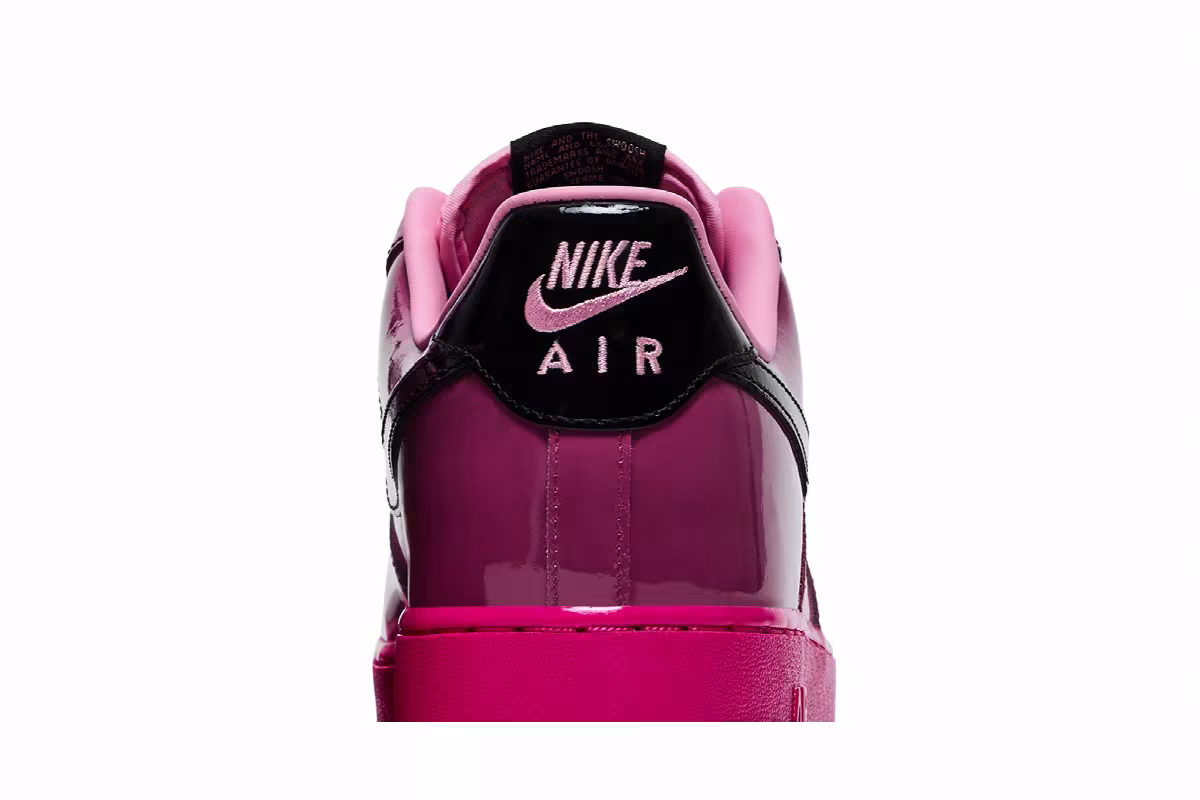 Nike Air Force 1 Low Pink Cooler Patent, view 8