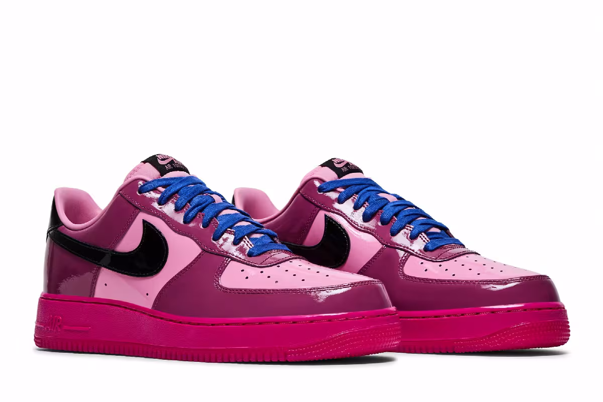 Nike Air Force 1 Low Pink Cooler Patent, view 9