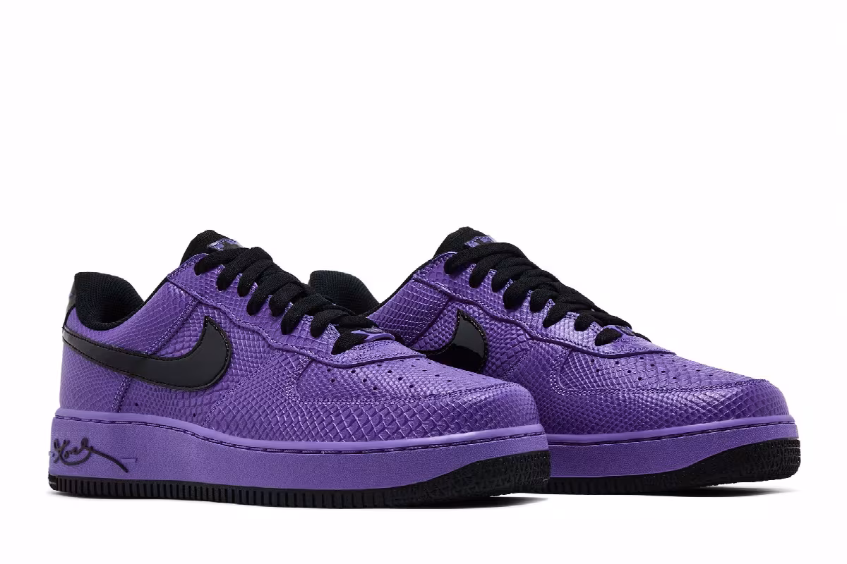 Kobe Bryant x FC Barcelona x Nike Air Force 1 Low Protro Persian Violet, view 9