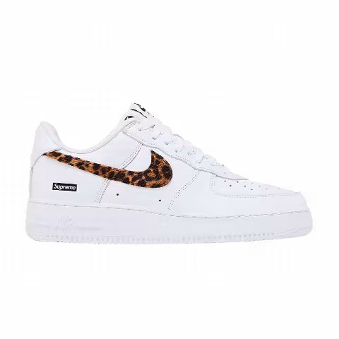 Supreme x GOODENOUGH x Nike Air Force 1 Low 'White Cheetah Print'