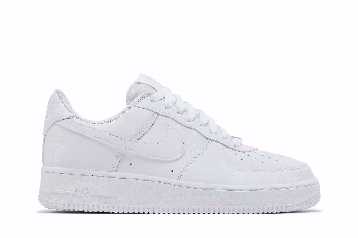 Kobe Bryant x Nike Air Force 1 Low Forever White, view 2