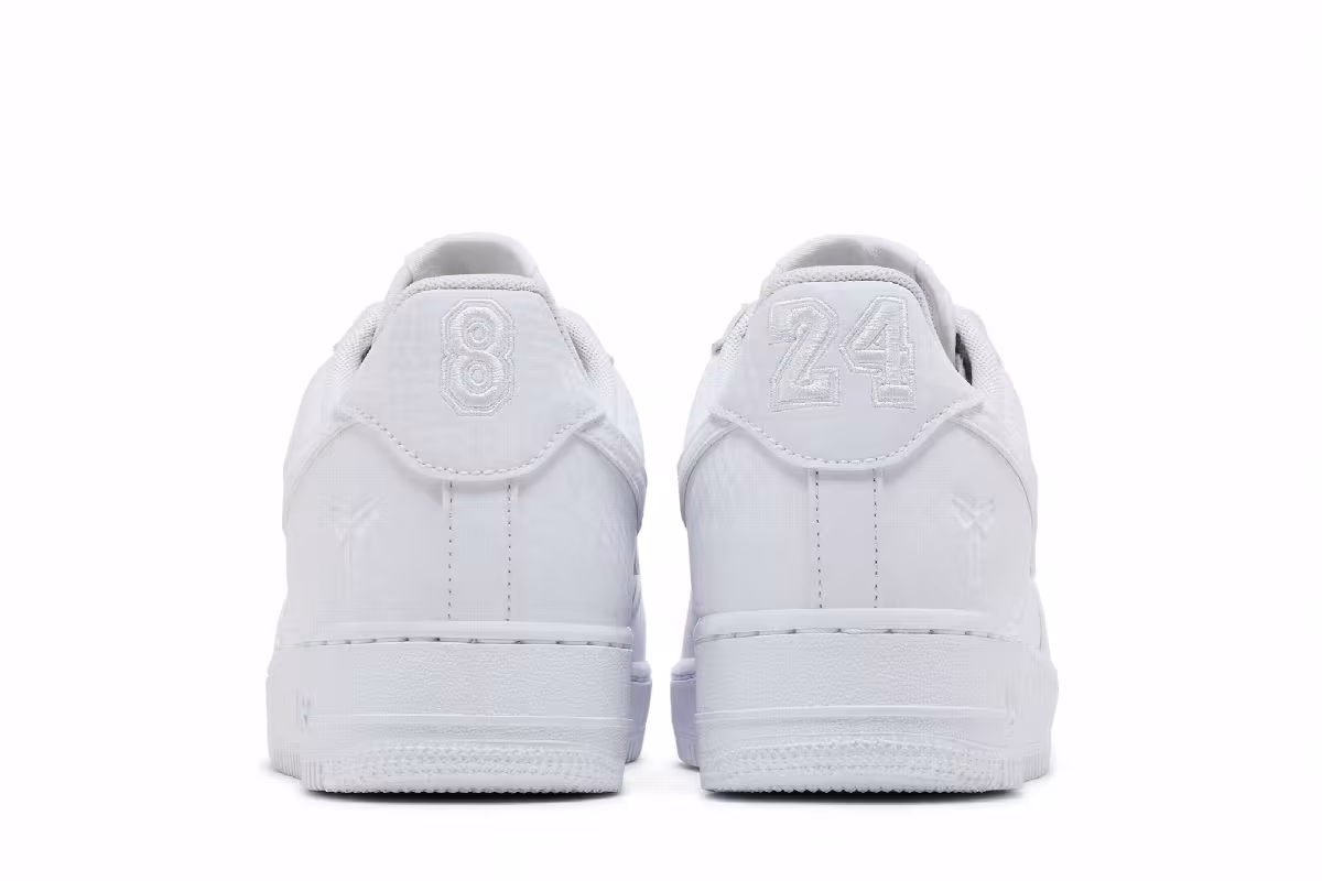 Kobe Bryant x Nike Air Force 1 Low Forever White, view 7