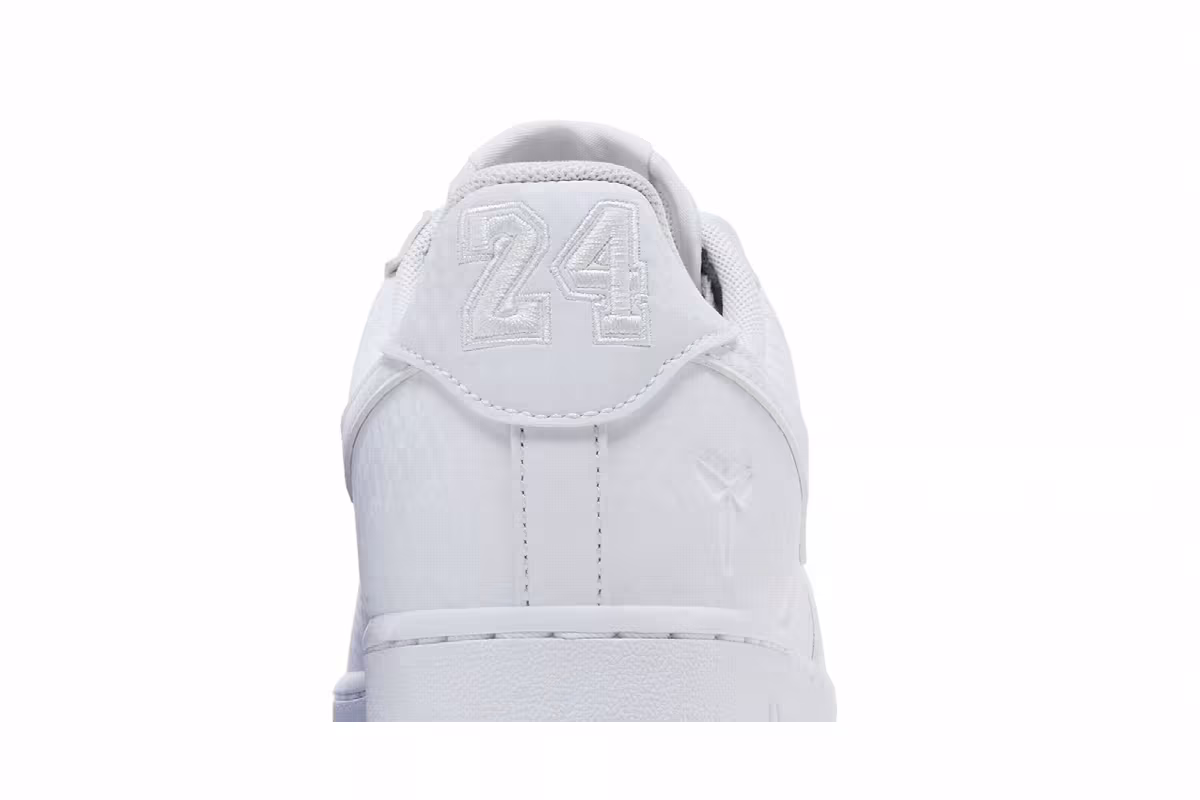 Kobe Bryant x Nike Air Force 1 Low Forever White, view 8