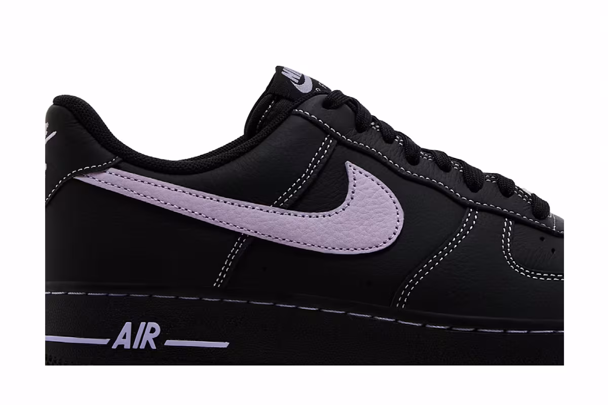 Nike Air Force 1 Hydrangeas Black, view 3