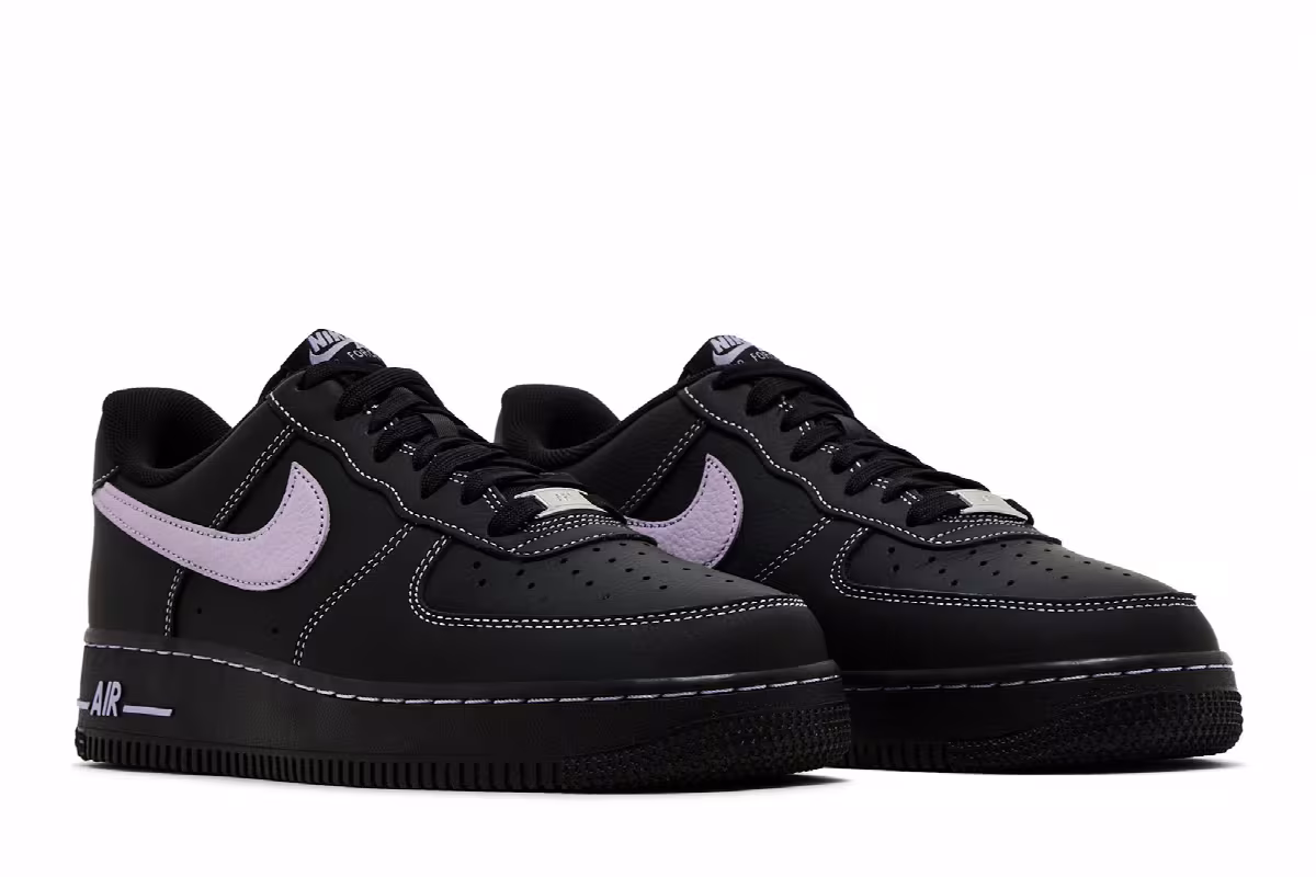 Nike Air Force 1 Hydrangeas Black, view 9