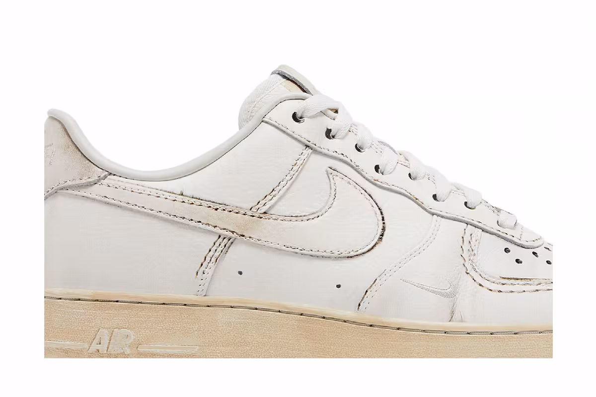 Nike Air Force 1 Low Smoke and Mirrors Pack - Dirty Triple White, view 3