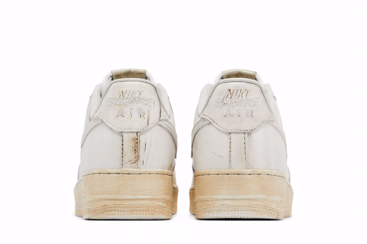 Nike Air Force 1 Low Smoke and Mirrors Pack - Dirty Triple White, view 7