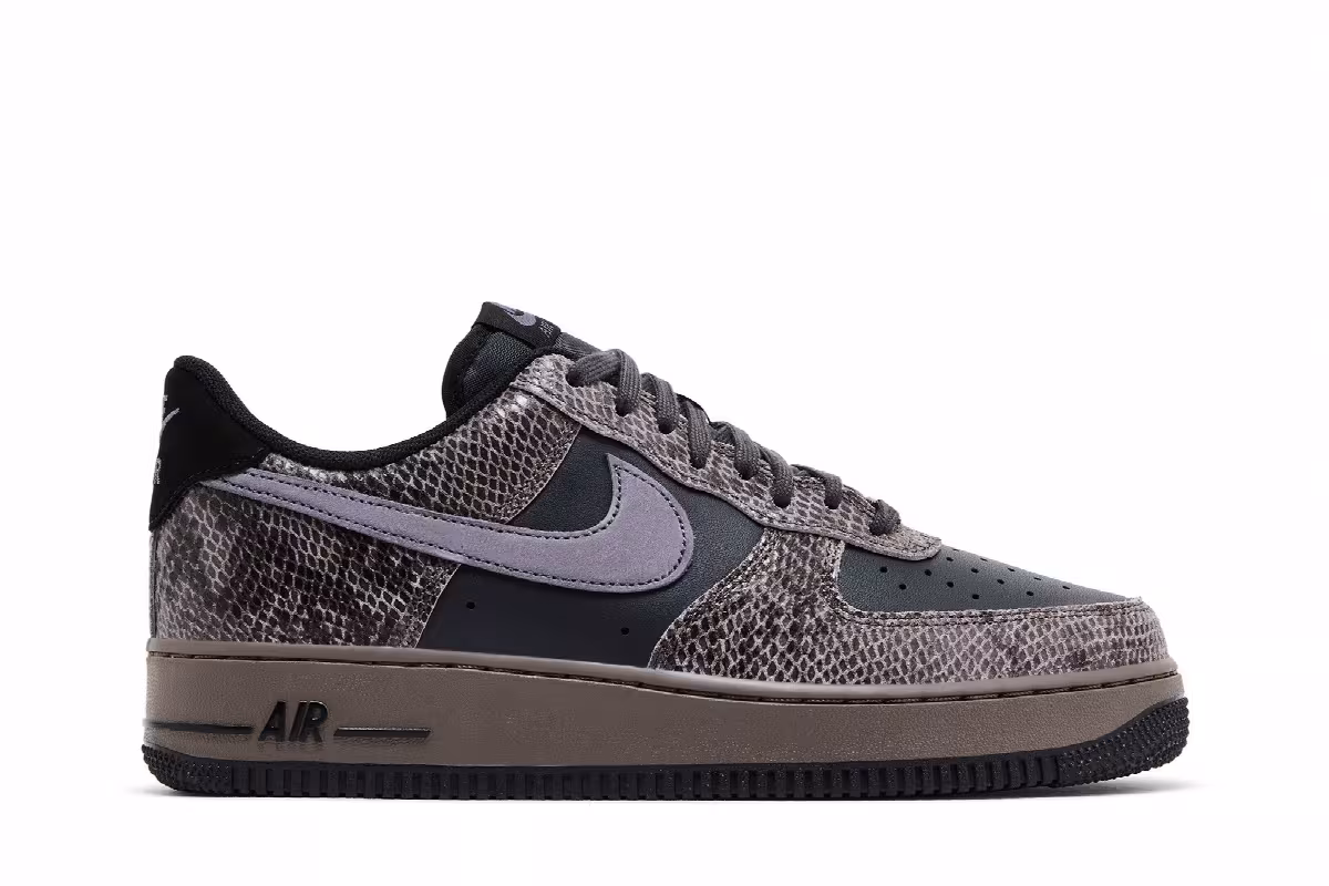 Nike Air Force 1 Snakeskin Pack - Off Noir, view 2