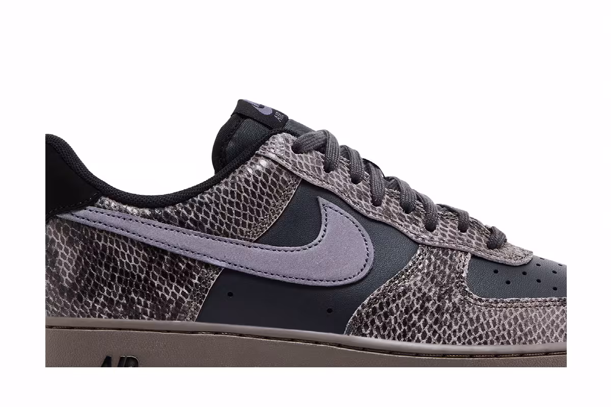 Nike Air Force 1 Snakeskin Pack - Off Noir, view 3