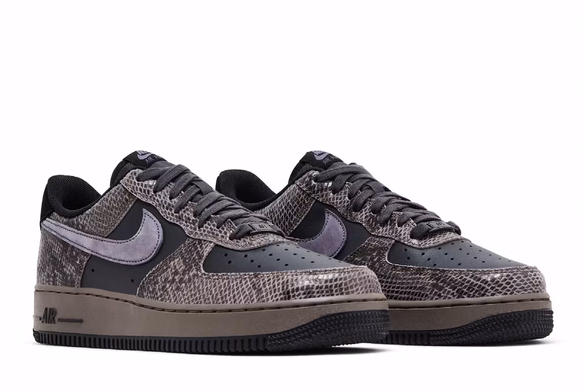 Nike Air Force 1 Snakeskin Pack - Off Noir, view 9