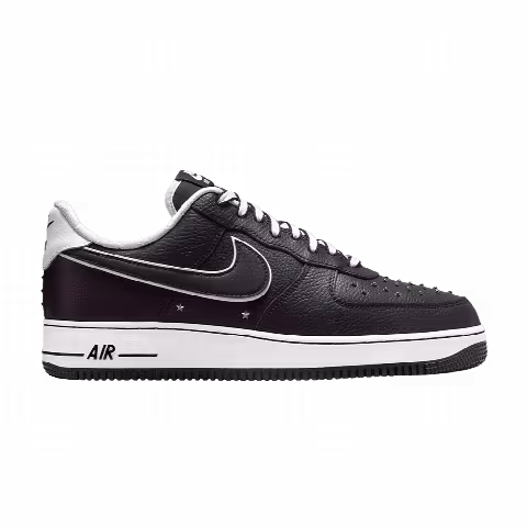 Nike Air Force 1 '07 Premium 'Black White Metallic Dark Grey'