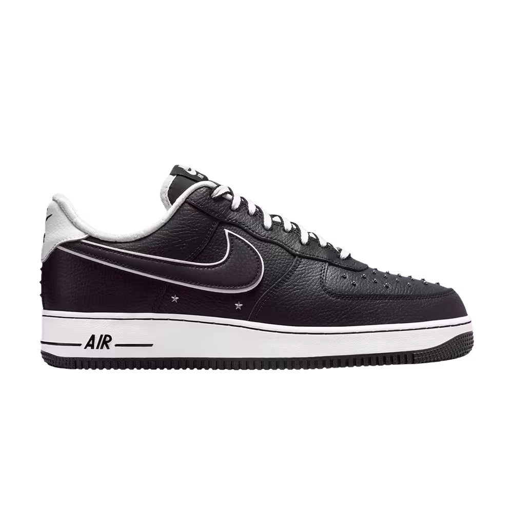 Nike Air Force 1 07 Premium Black White Metallic Dark Grey