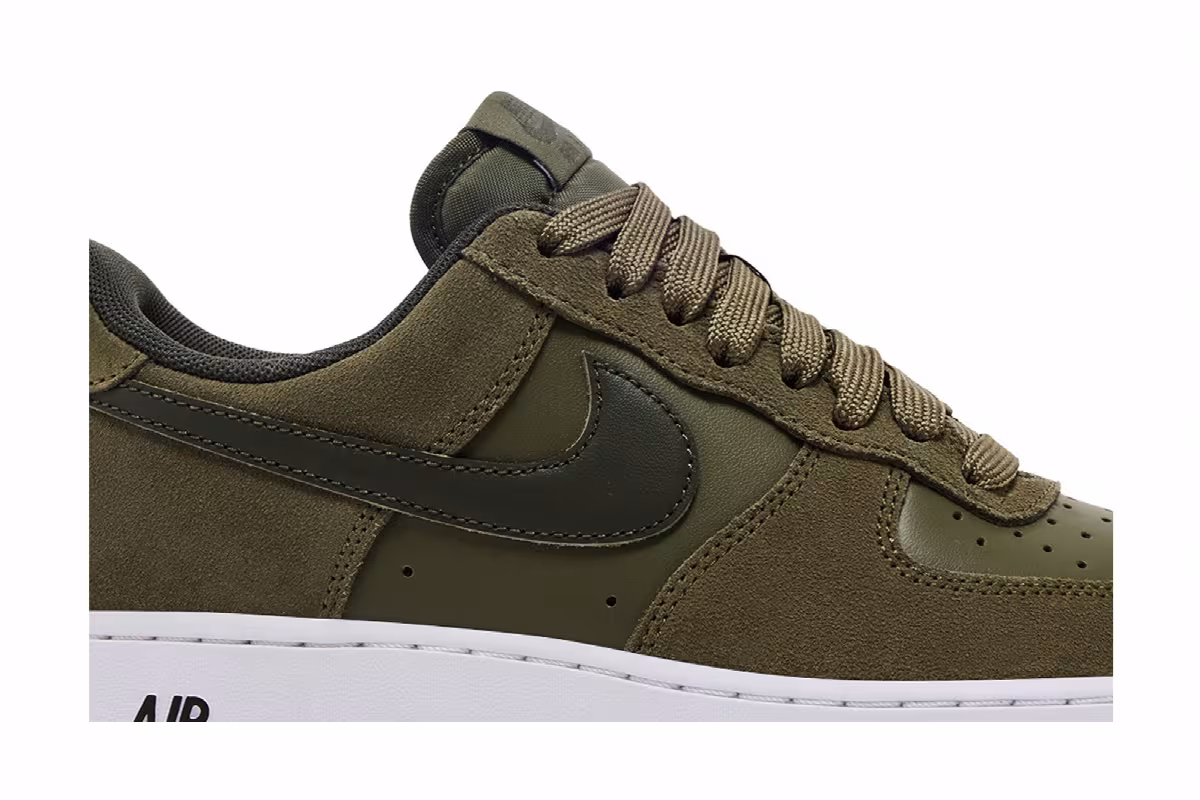Nike Air Force 1 Medium Olive Cargo Khaki, view 3