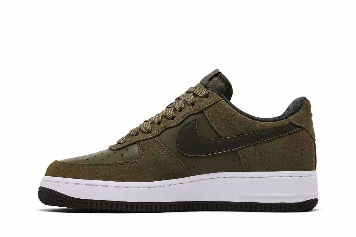 Nike Air Force 1 Medium Olive Cargo Khaki, view 4