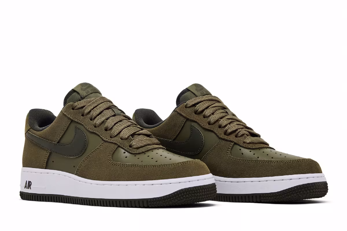 Nike Air Force 1 Medium Olive Cargo Khaki, view 9