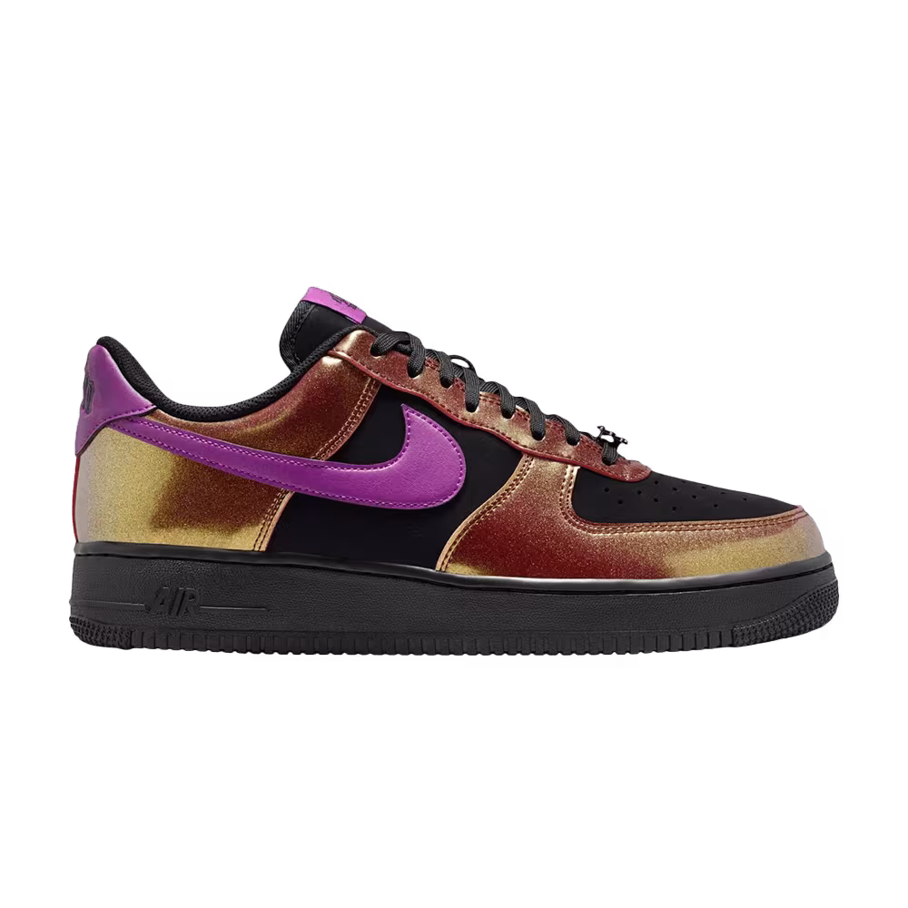 Nike Air Force 1 Gold Black Bold Berry