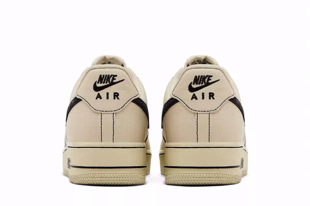Nike Air Force 1 Light Khaki Black, view 7