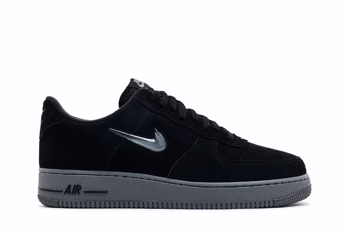 Nike Air Force 1 Jewel Black Cool Grey, view 2
