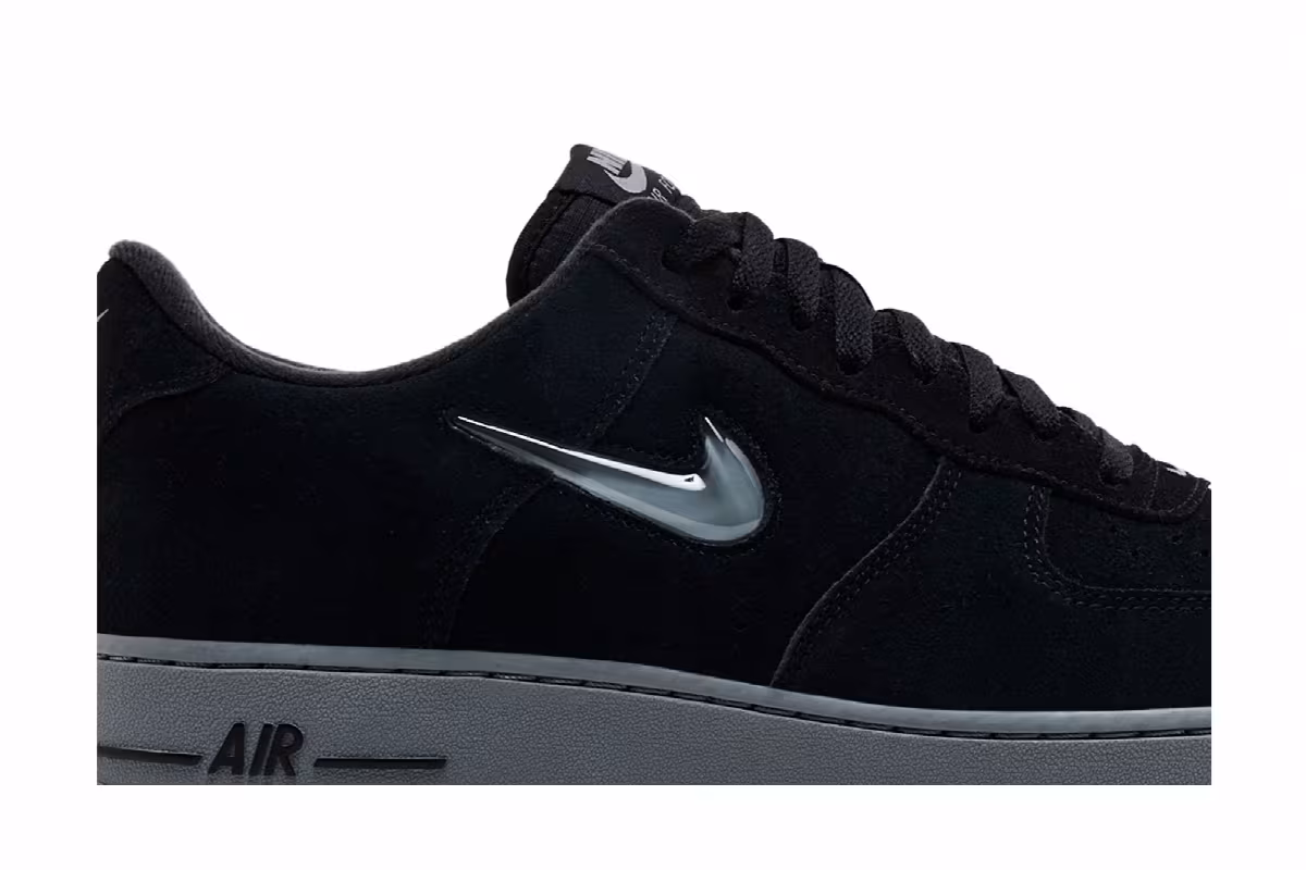 Nike Air Force 1 Jewel Black Cool Grey, view 3