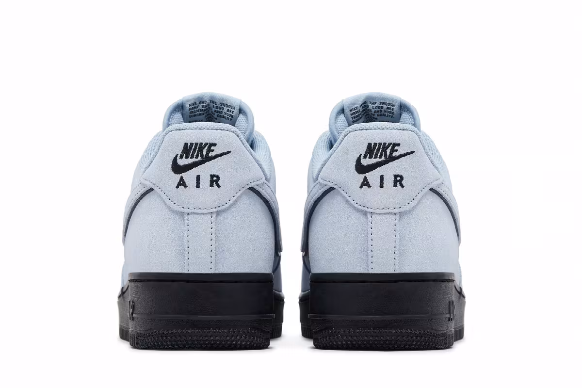 Nike Air Force 1 Light Armory Blue Suede, view 7