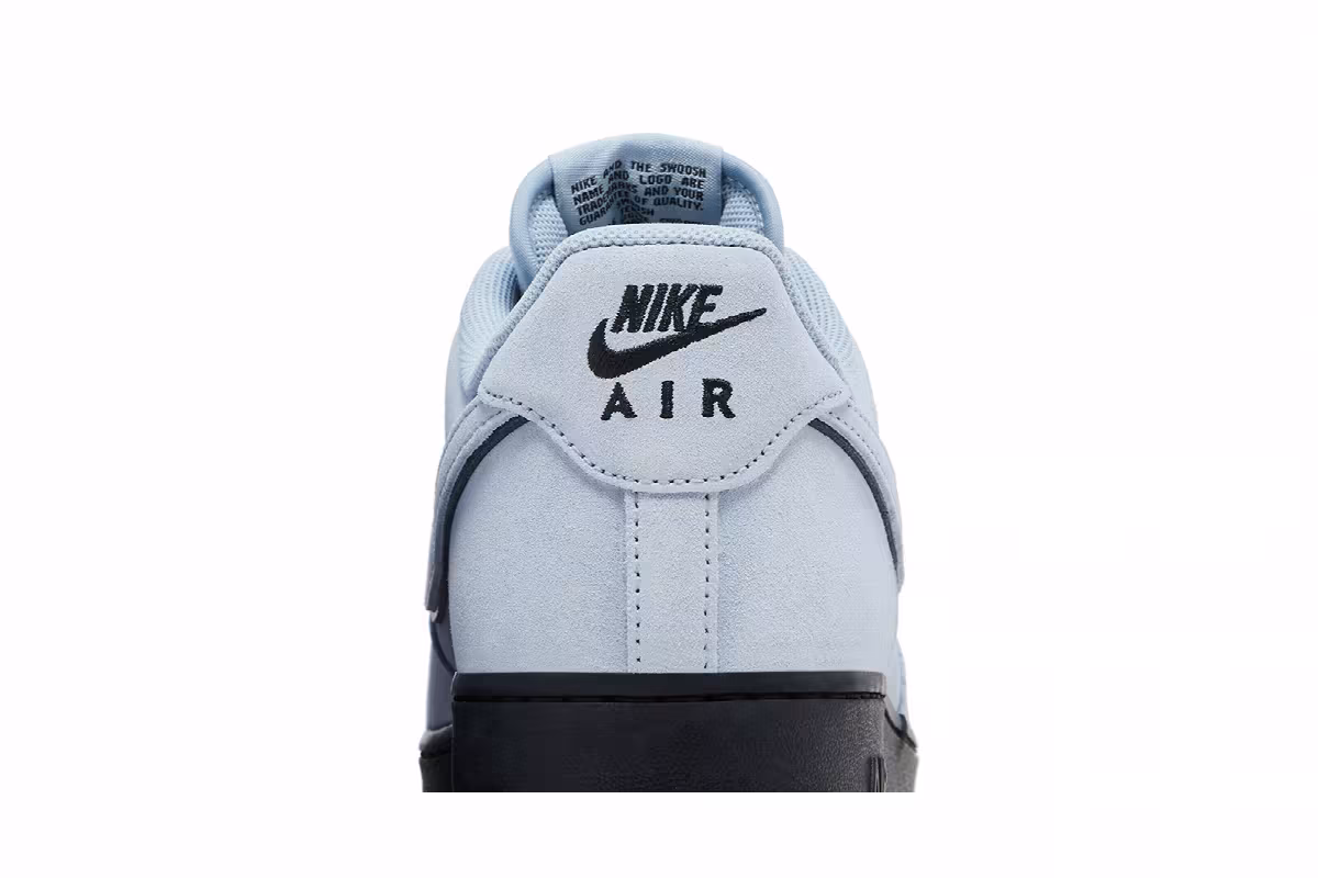 Nike Air Force 1 Light Armory Blue Suede, view 8