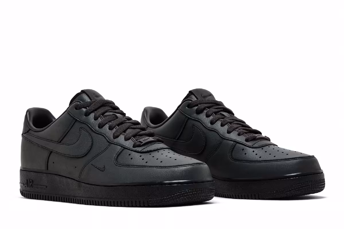 Nike Air Force 1 Low Smoke and Mirrors Pack - Triple Triple Black, view 9