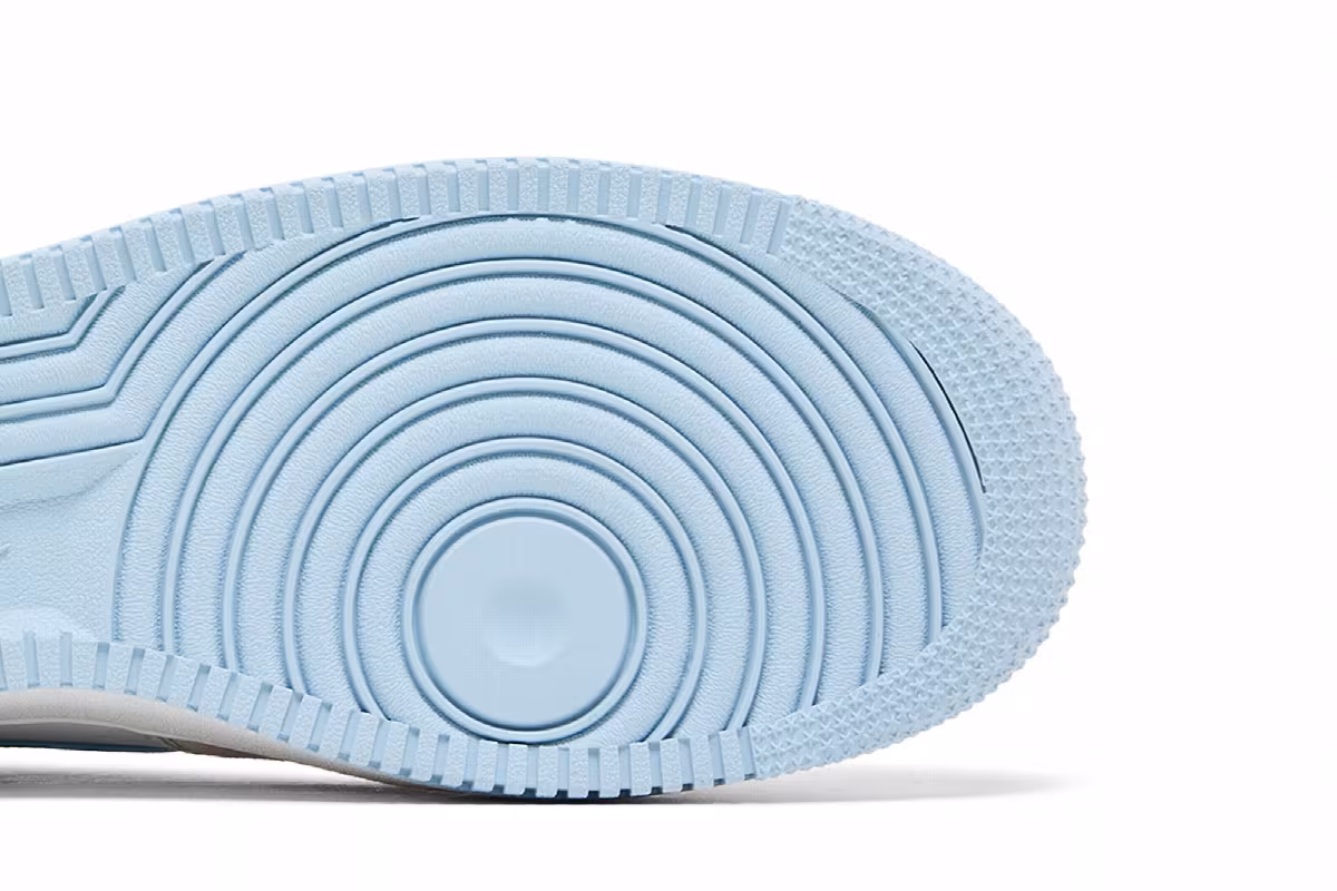 Nike Air Force 1 07 LV8 Light Bone Light Armory Blue, view 6