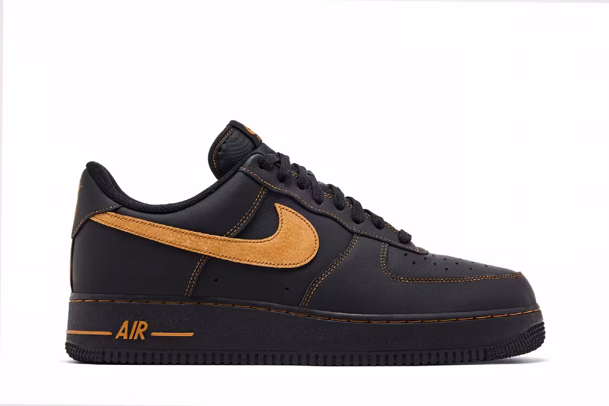 Nike Air Force 1 Black Tan, view 2