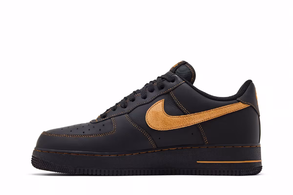 Nike Air Force 1 Black Tan, view 4