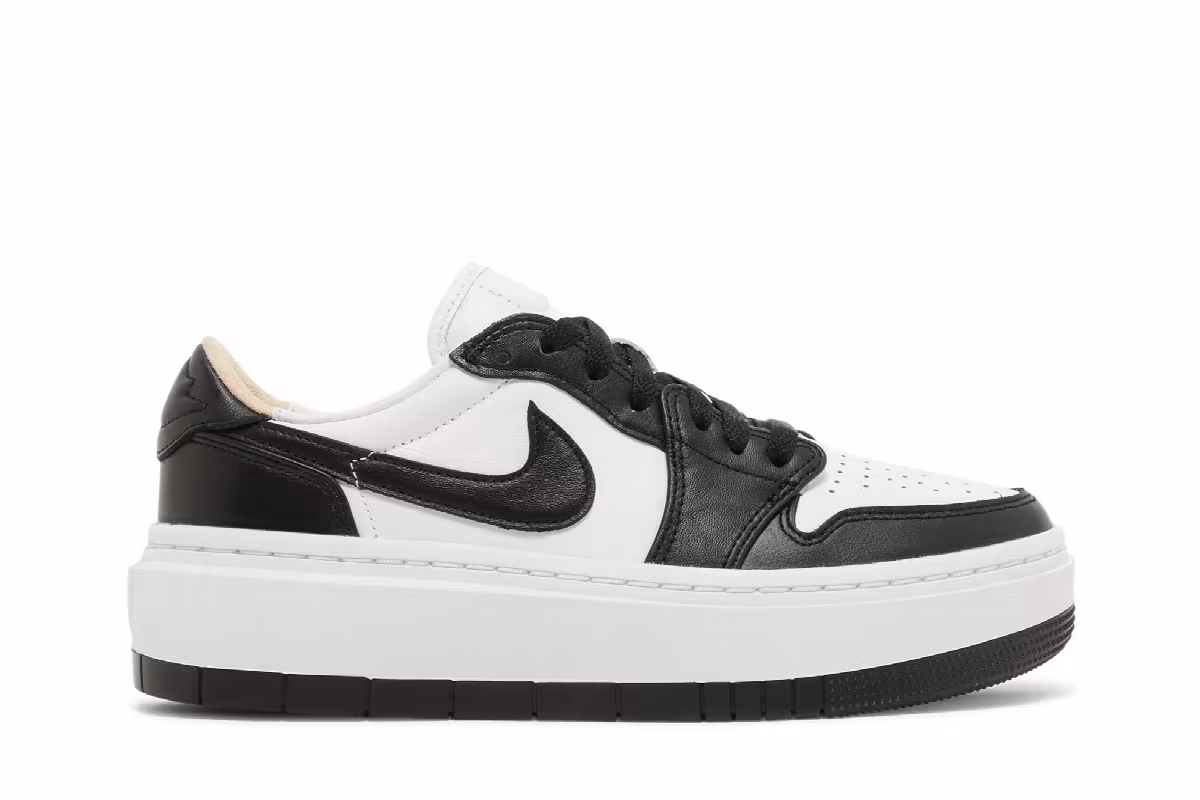 Women's Air Jordan 1 Elevate Low Black White, view 2