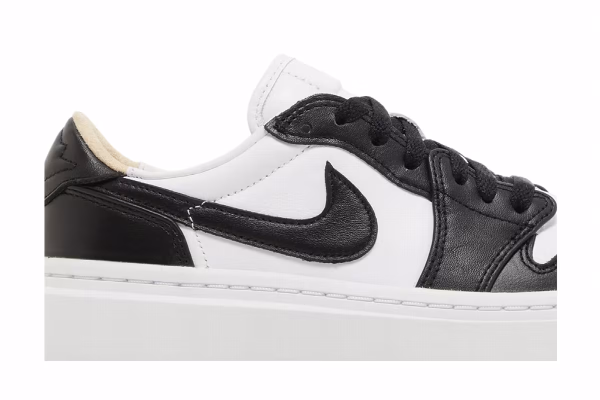 Women's Air Jordan 1 Elevate Low Black White, view 3